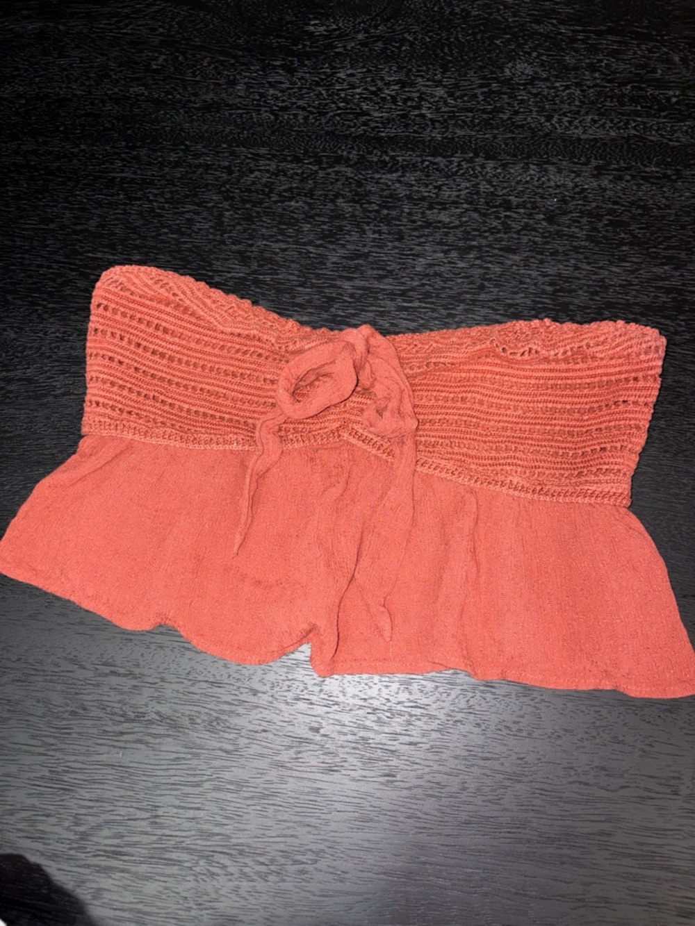 American Eagle Outfitters Rust Ribbed Tank Top